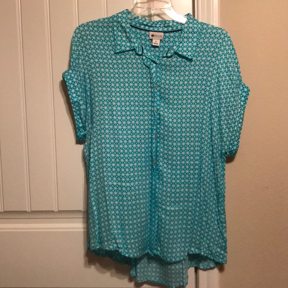 Stylus short sleeve button down shirt.